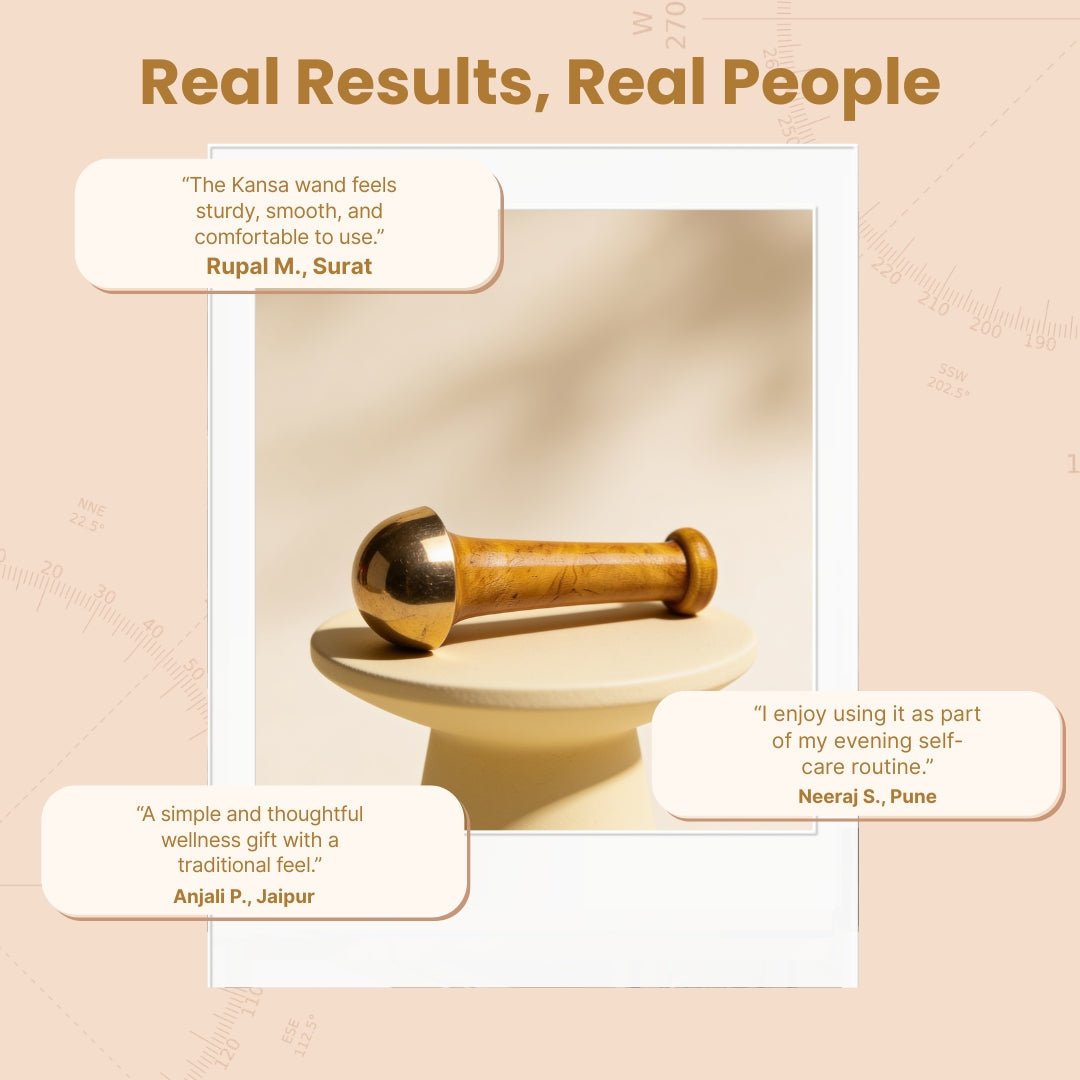Kansa Wand (Bronze) Your personal Massager for detoxification and deep relaxation - plusvalueindia