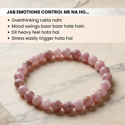 Kunzite Bracelet Reiki Healing Crystal Chakra Aura - plusvalueindia