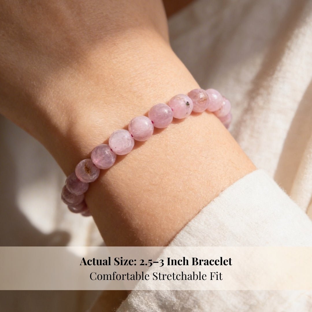 Kunzite Bracelet Reiki Healing Crystal Chakra Aura - plusvalueindia