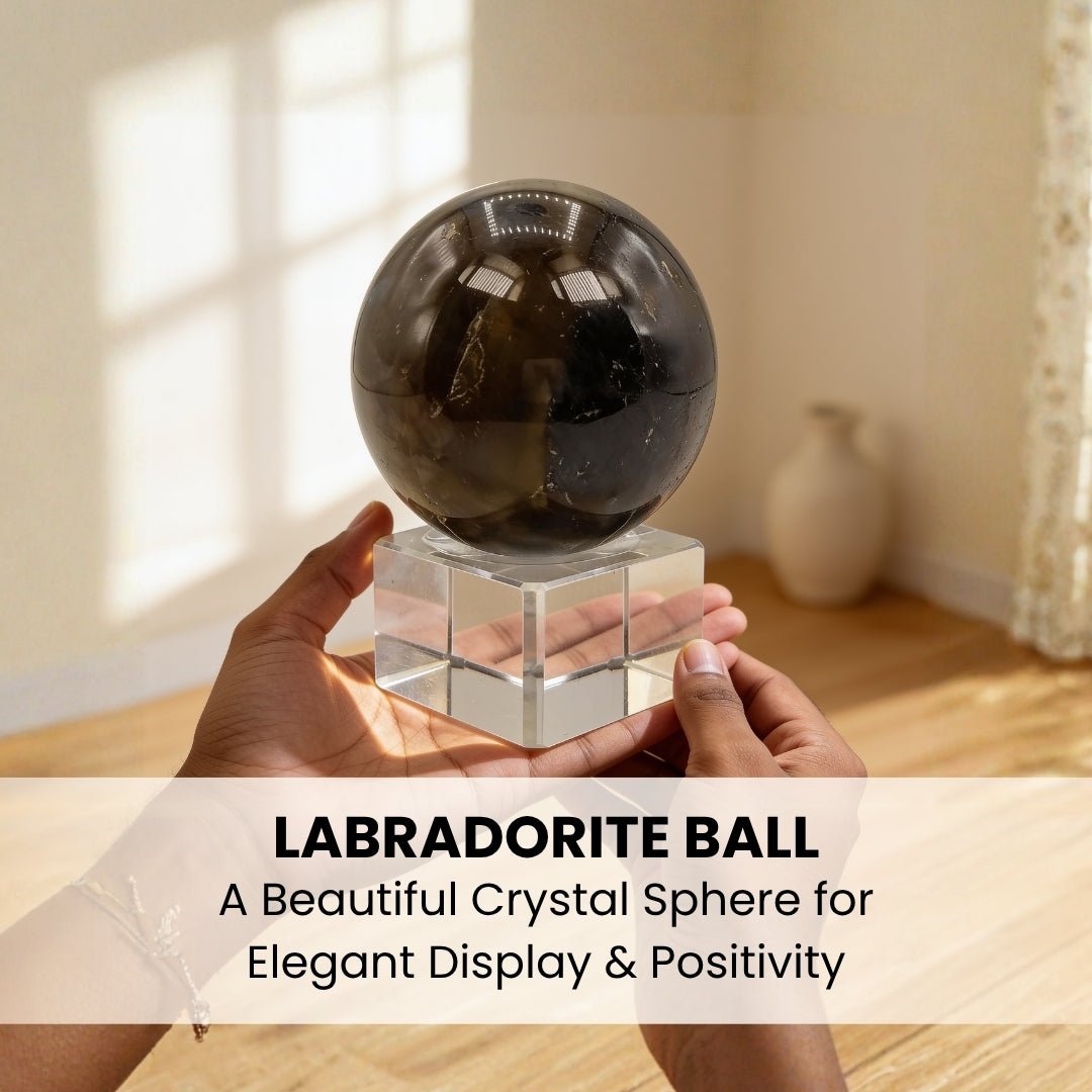 Labradorite Ball For Personal Strength and Vastu Correction - plusvalueindia