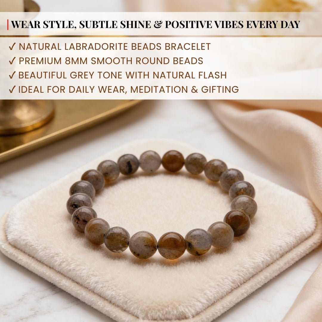 Natural Labradorite Bracelet Prevents Excessive Loss of Energy - plusvalueindia