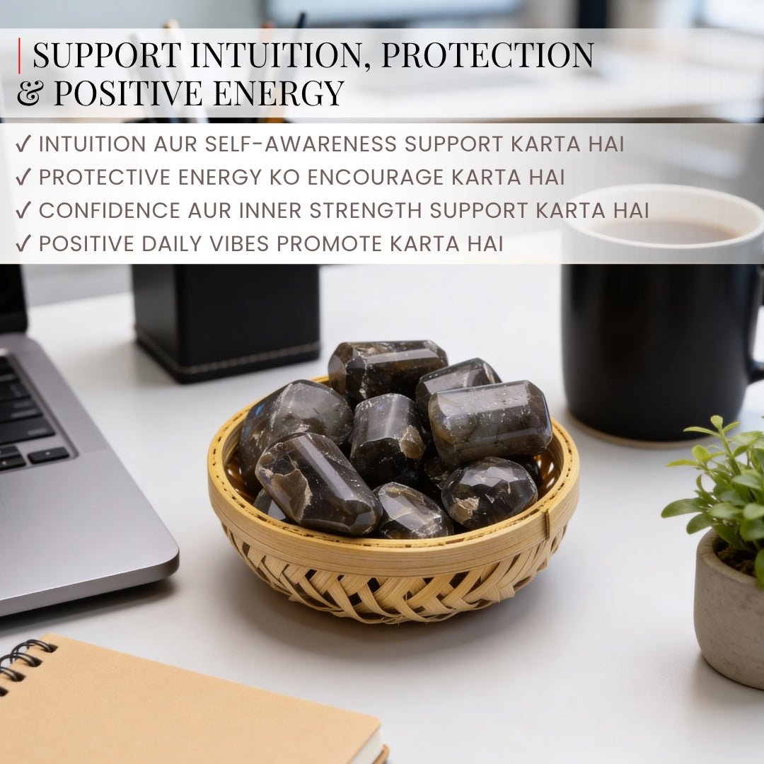 Labradorite Tumbled Stones Pebbles – Spark Insight, Creativity and Balance - plusvalueindia