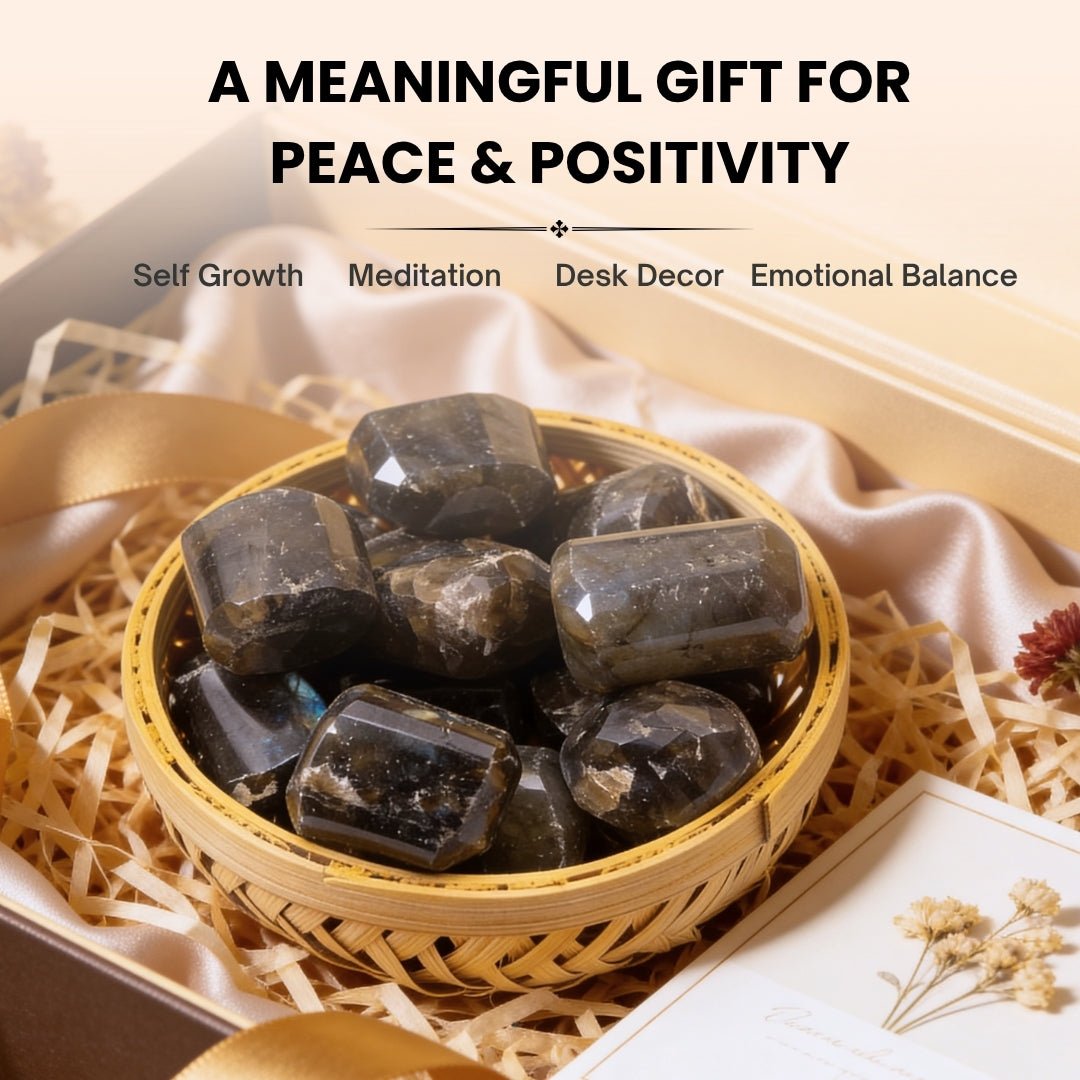 Labradorite Tumbled Stones Pebbles – Spark Insight, Creativity and Balance - plusvalueindia