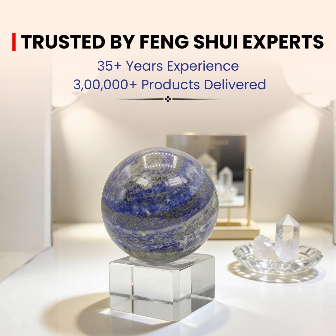 Lapiz Lapis Lazuli Ball Sphere With Crystal Stand - plusvalueindia