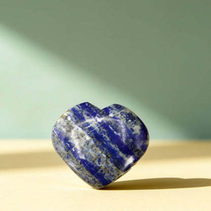 Lapiz Lapis Lazuli Hearts Stone For Purify Your Mind - Vastu Fengshui Reiki Healing Crystal - plusvalueindia