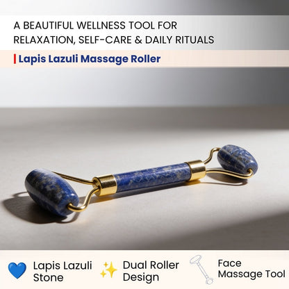 Lapis Lazuli Face, Eyes and Neck Massager - plusvalueindia