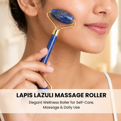 Lapis Lazuli Face, Eyes and Neck Massager - plusvalueindia