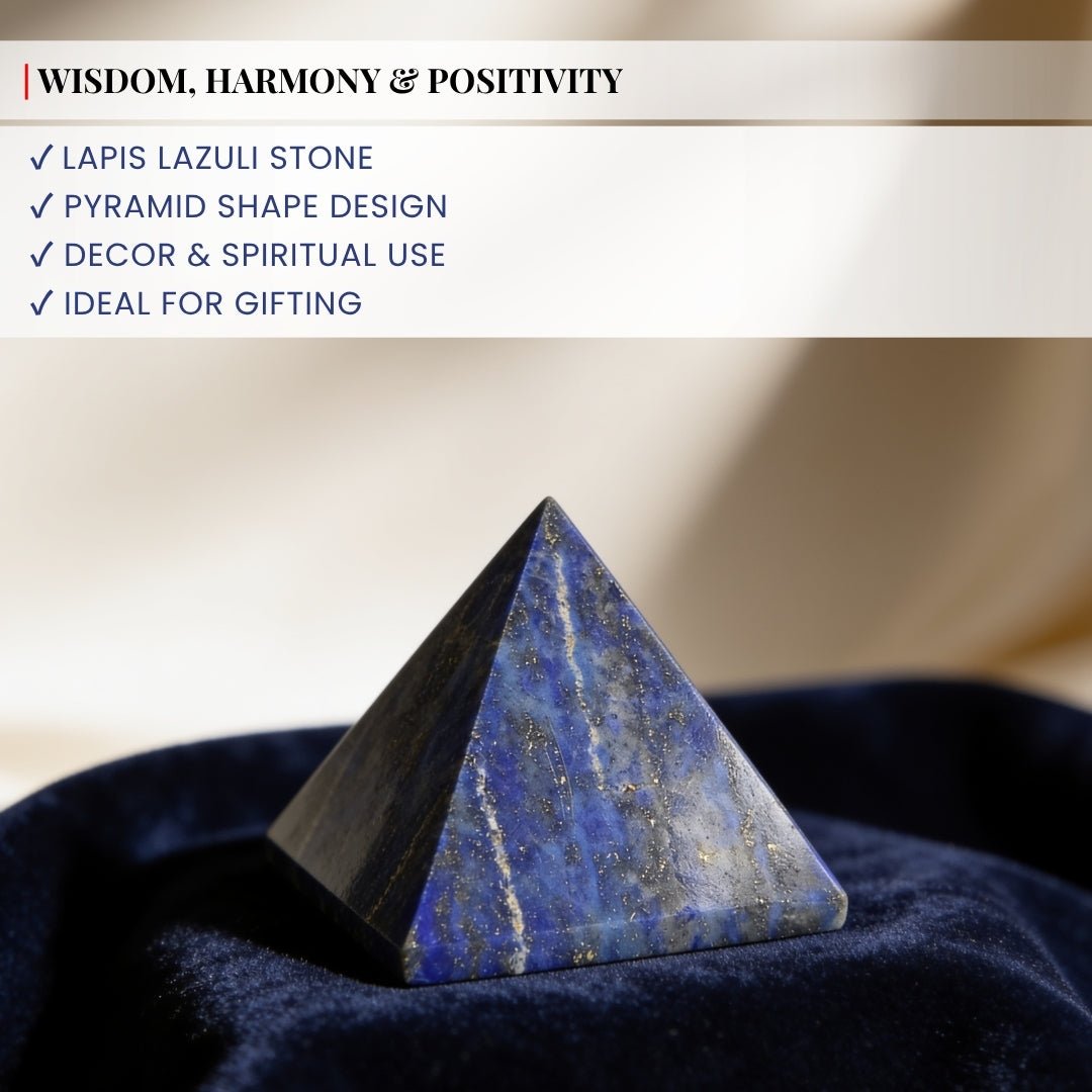 Lapis Lazuli Pyramid - Enlightenment Stone - plusvalueindia
