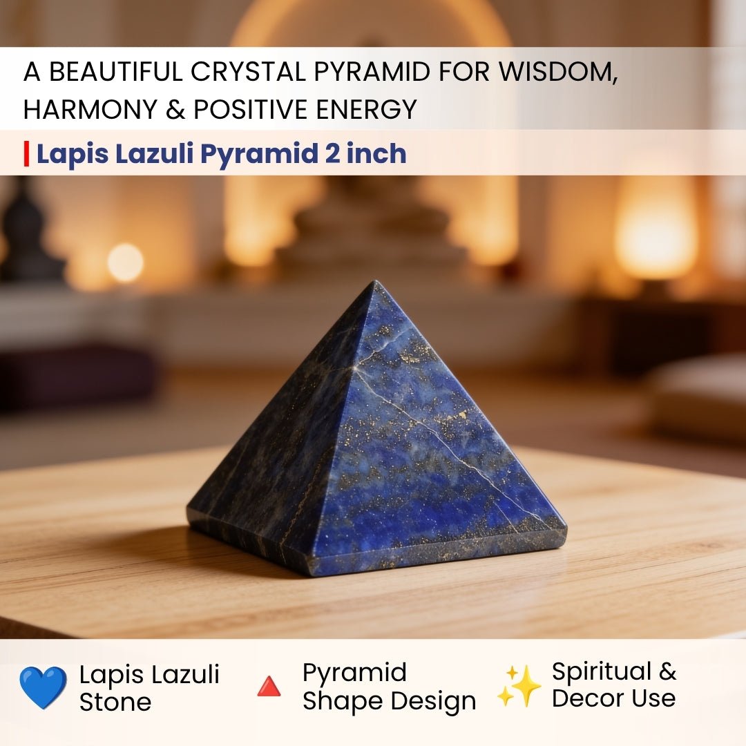 Lapis Lazuli Pyramid - Enlightenment Stone - plusvalueindia