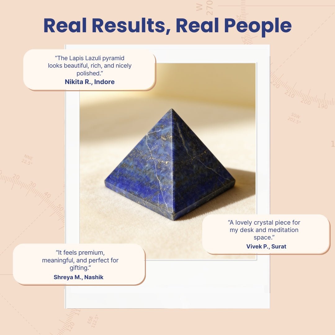 Lapis Lazuli Pyramid - Enlightenment Stone - plusvalueindia
