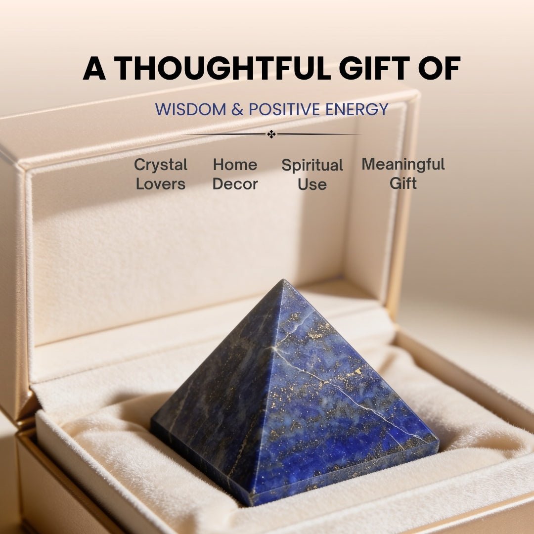 Lapis Lazuli Pyramid - Enlightenment Stone - plusvalueindia
