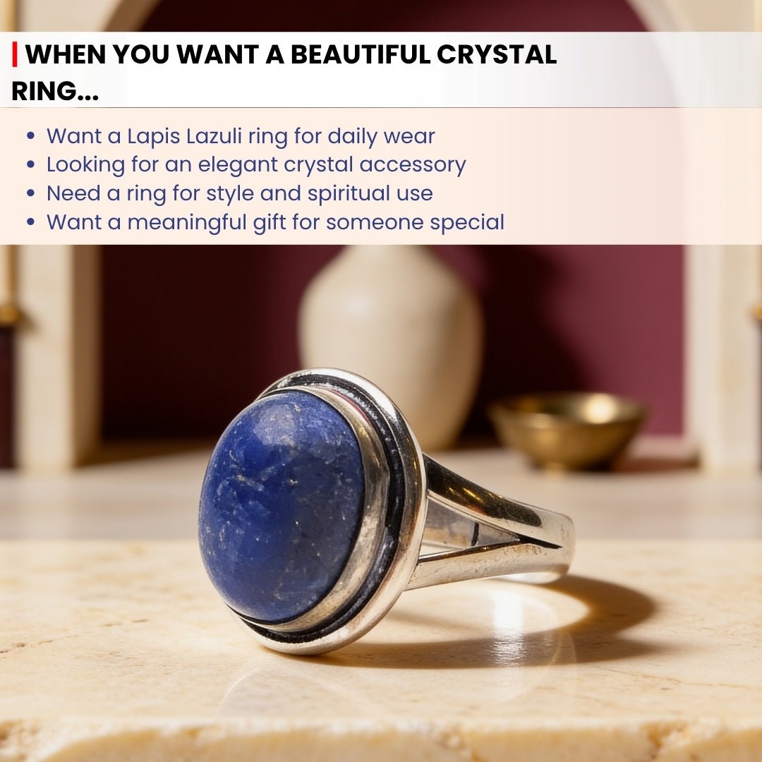 Lapis Lazuli Ring - plusvalueindia