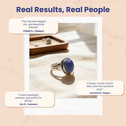 Lapis Lazuli Ring - plusvalueindia