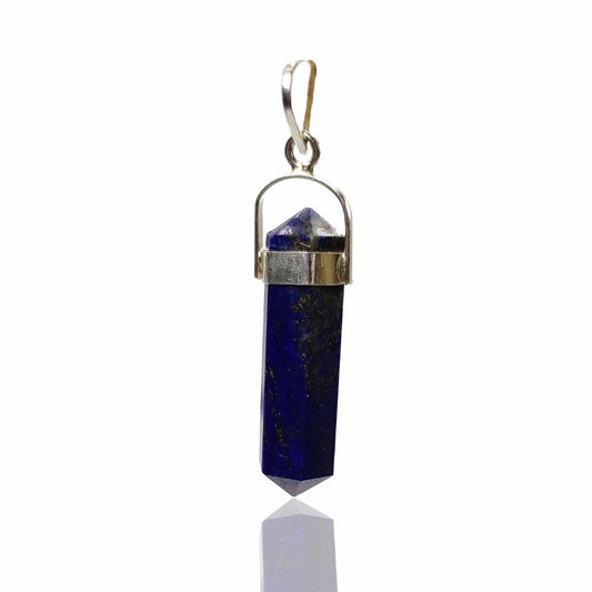 lapis lazuli stone pendant pencil shape