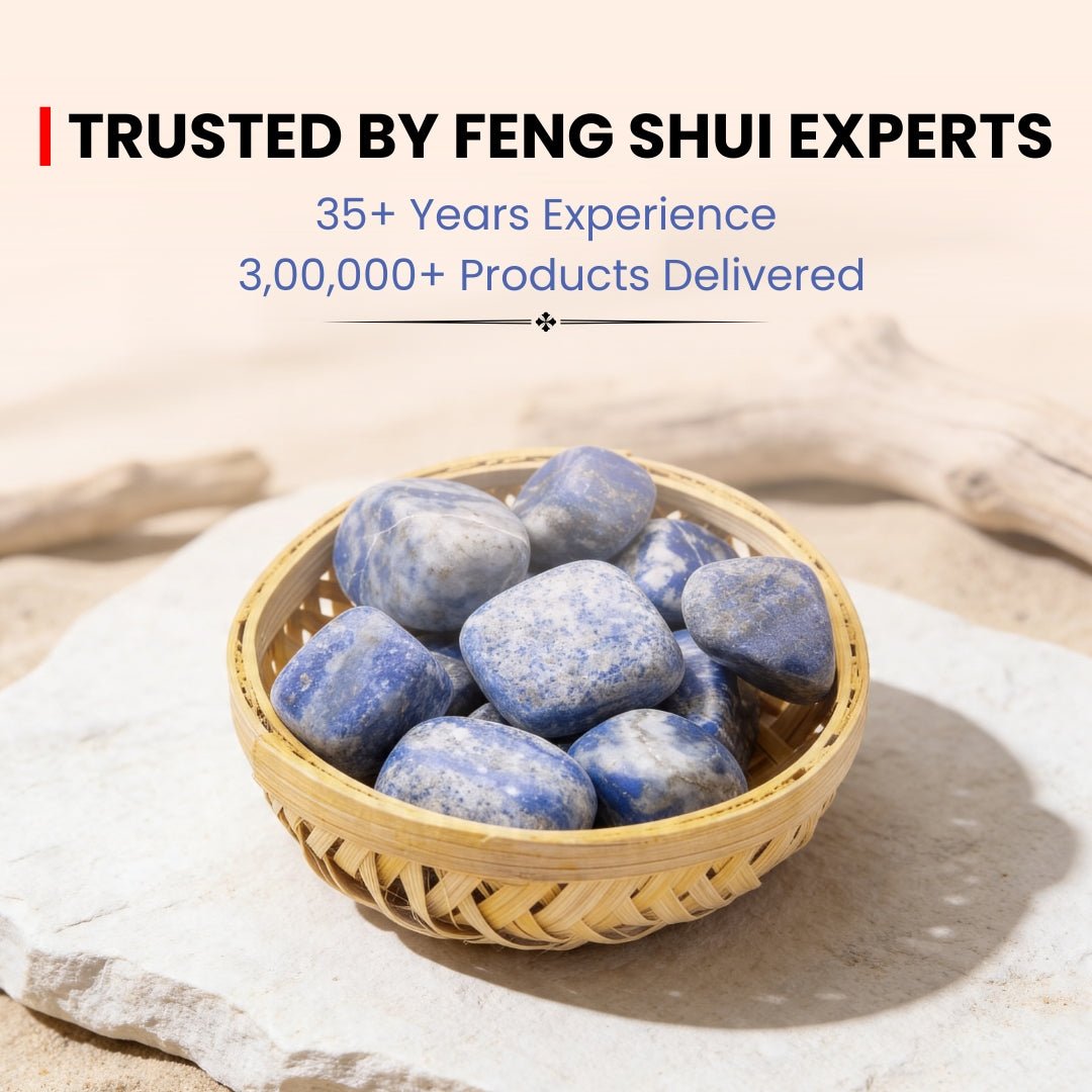 Lapis Lazuli Tumbled Stone Pebbles - Enlightenment Stone - plusvalueindia