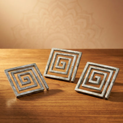 Vastu Lead Helix 6inch Southwest Extension, Corner Cut Vastu Dosha (3pcs)
