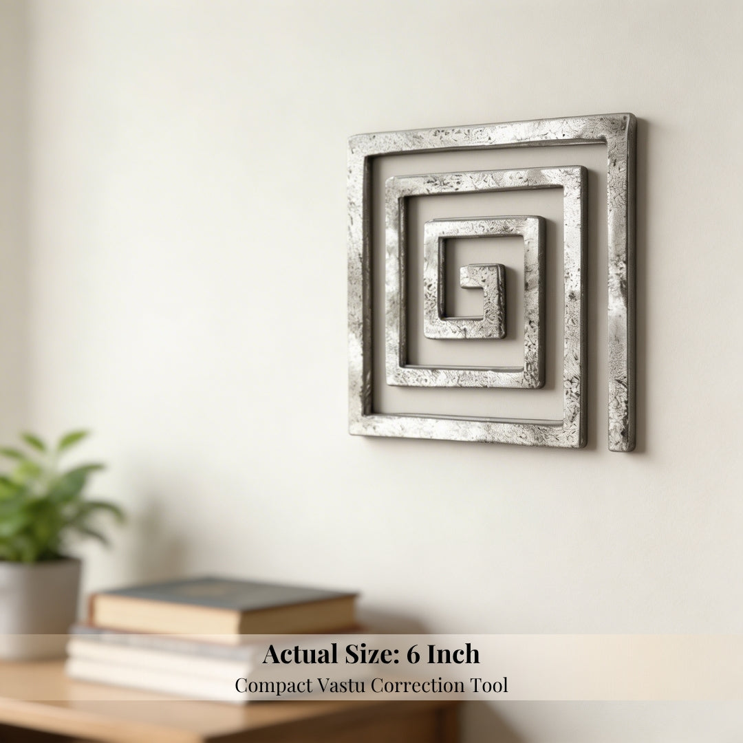 Vastu Lead Helix 6inch Southwest Extension, Corner Cut Vastu Dosha (3pcs)
