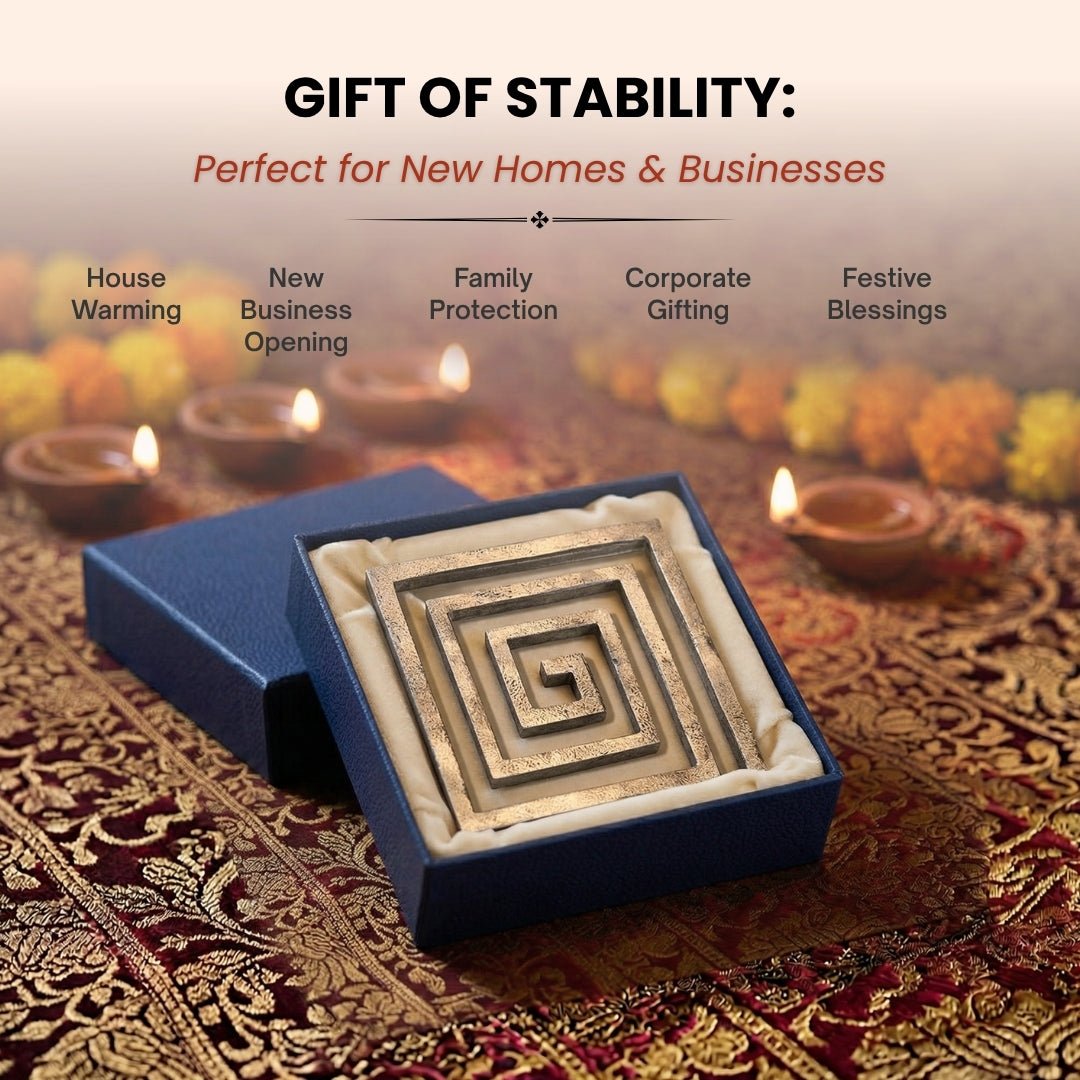 Prithvi Earth Lead Helix Vastu for Southwest Cut, Toilet, Kitchen, Entrance, Main Door Vastu Dosh Remedies for Home & Office - plusvalueindia