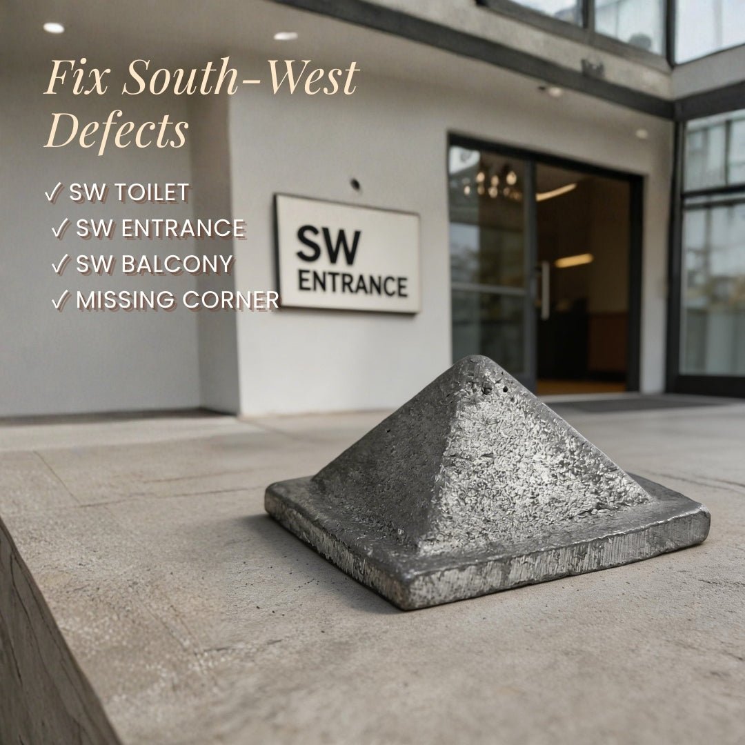 Lead Pyramid Vastu in lead finish, made in India