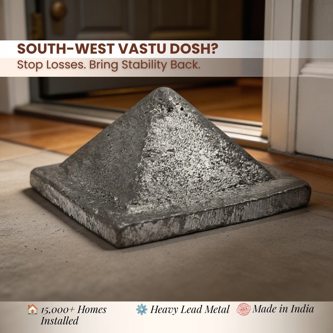Lead Pyramid Vastu size 3.5 x 3.5 x 2 inch