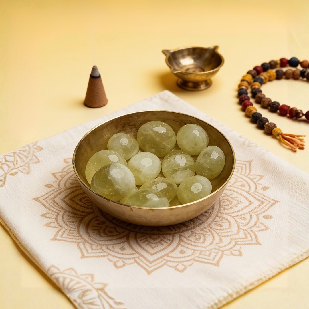 Lemon Quartz Tumbled Stone Pebbles - plusvalueindia