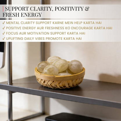 Lemon Quartz Tumbled Stone Pebbles - plusvalueindia