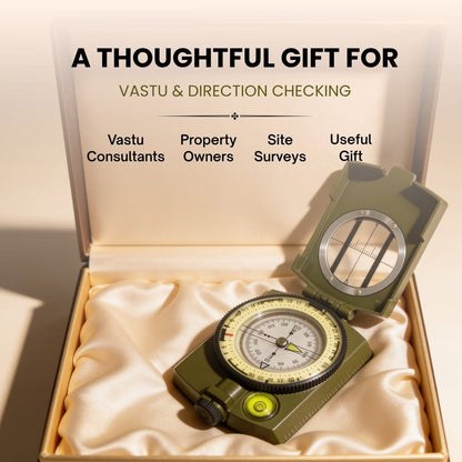 Lensatic Prismatic Vastu Compass for Directions - plusvalueindia