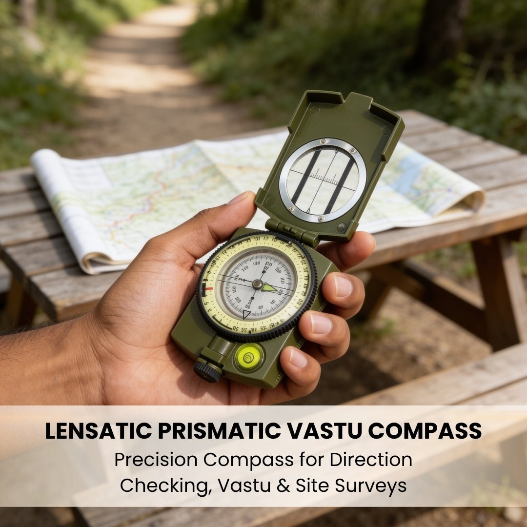 Lensatic Prismatic Vastu Compass for Directions - plusvalueindia