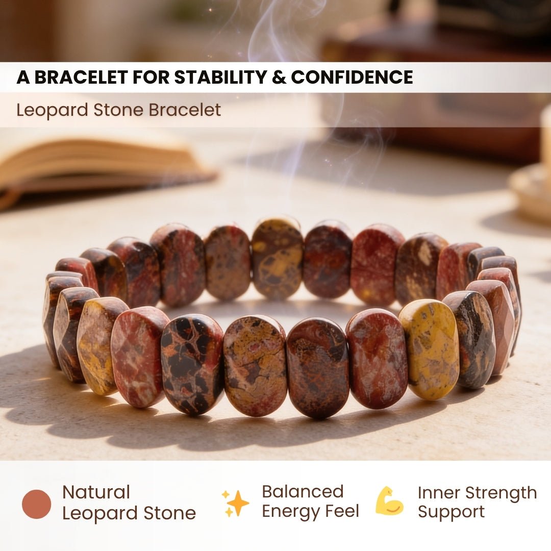 Leopard Stone Bracelet (1pc) - plusvalueindia