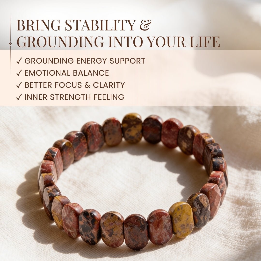 Leopard Stone Bracelet (1pc) - plusvalueindia