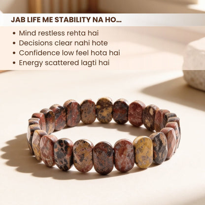 Leopard Stone Bracelet (1pc) - plusvalueindia