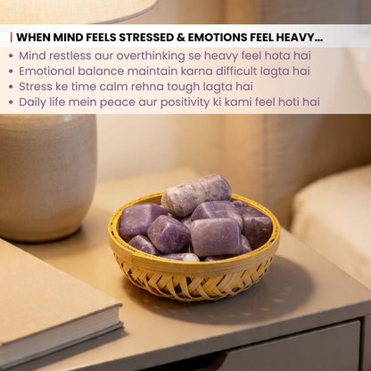 Lepidolite Tumbled Stone Pebbles - plusvalueindia