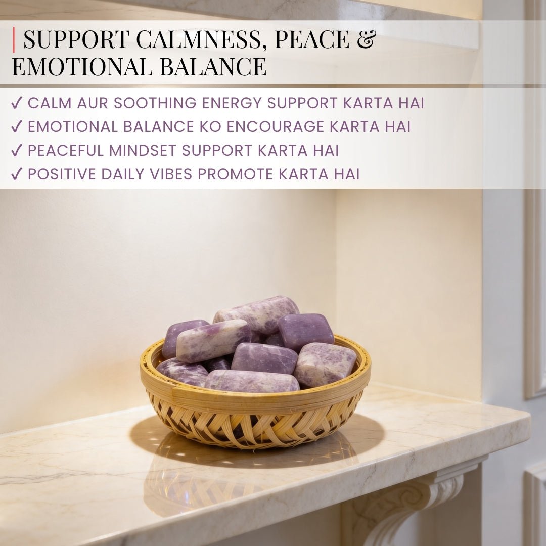 Lepidolite Tumbled Stone Pebbles - plusvalueindia