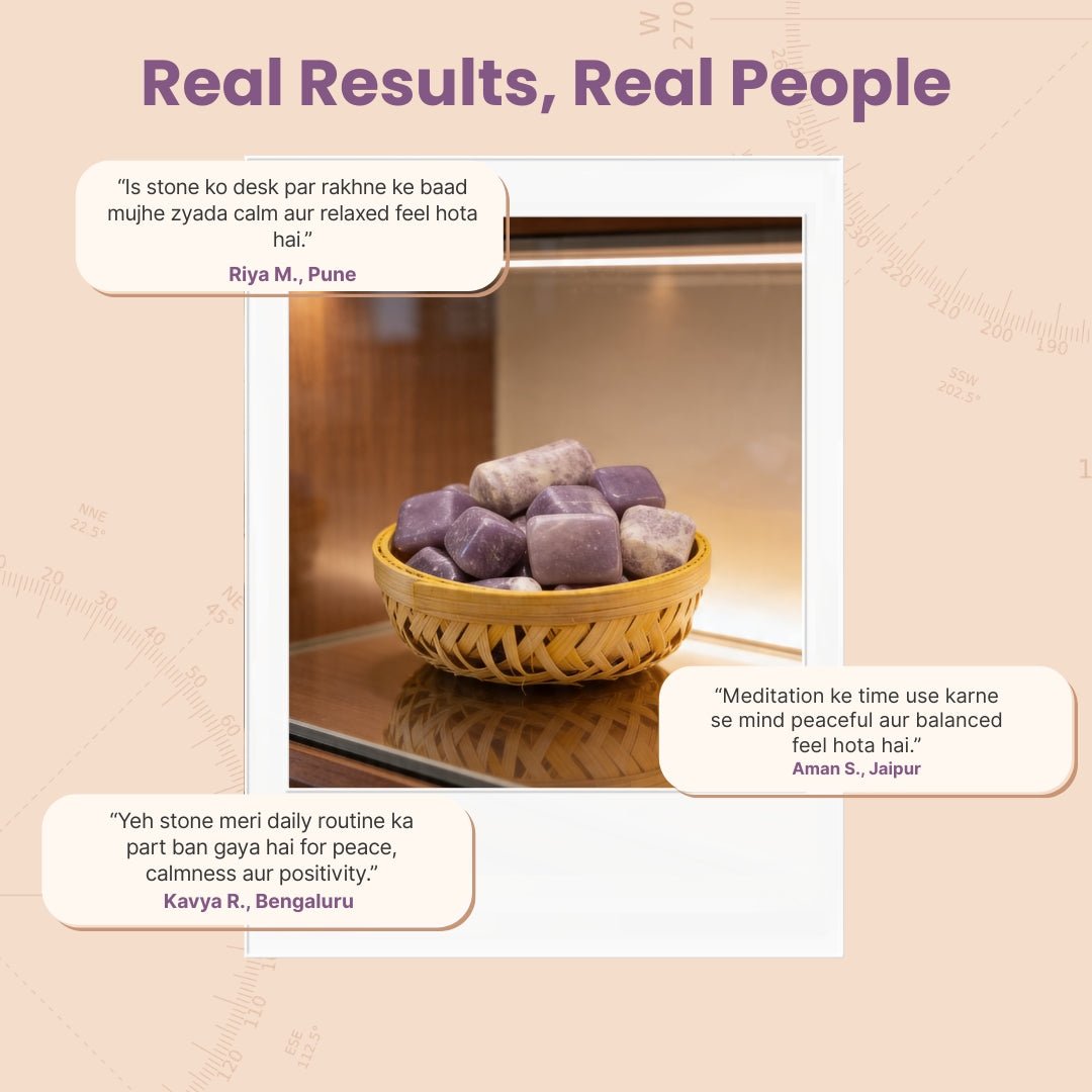 Lepidolite Tumbled Stone Pebbles - plusvalueindia