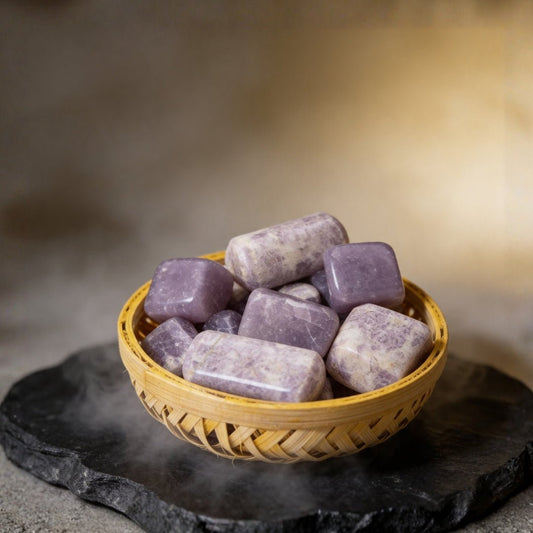 Lepidolite Tumbled Stone Pebbles - plusvalueindia