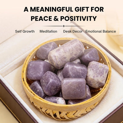 Lepidolite Tumbled Stone Pebbles - plusvalueindia