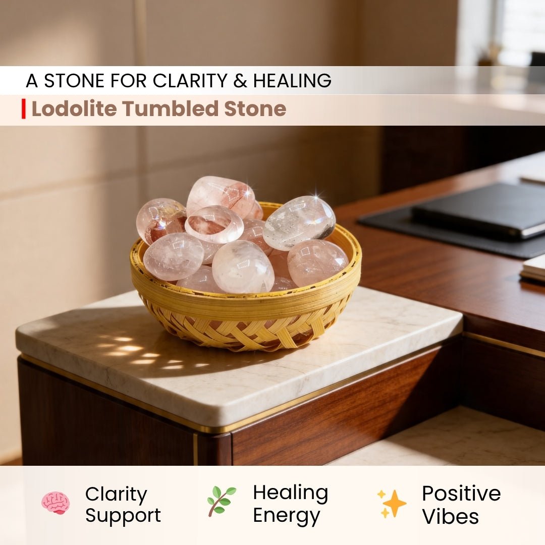Lodolite Tumbled Stone Pebbles - plusvalueindia