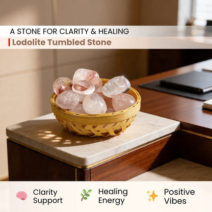 Lodolite Tumbled Stone Pebbles - plusvalueindia