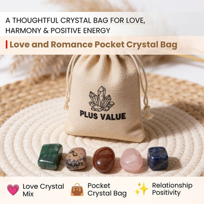 Love and Romance Pocket Crystal Bag - plusvalueindia