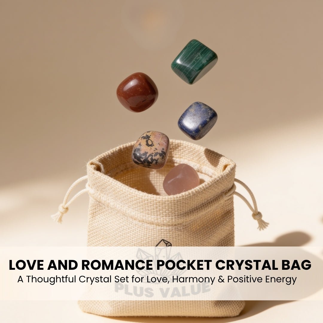 Love and Romance Pocket Crystal Bag - plusvalueindia