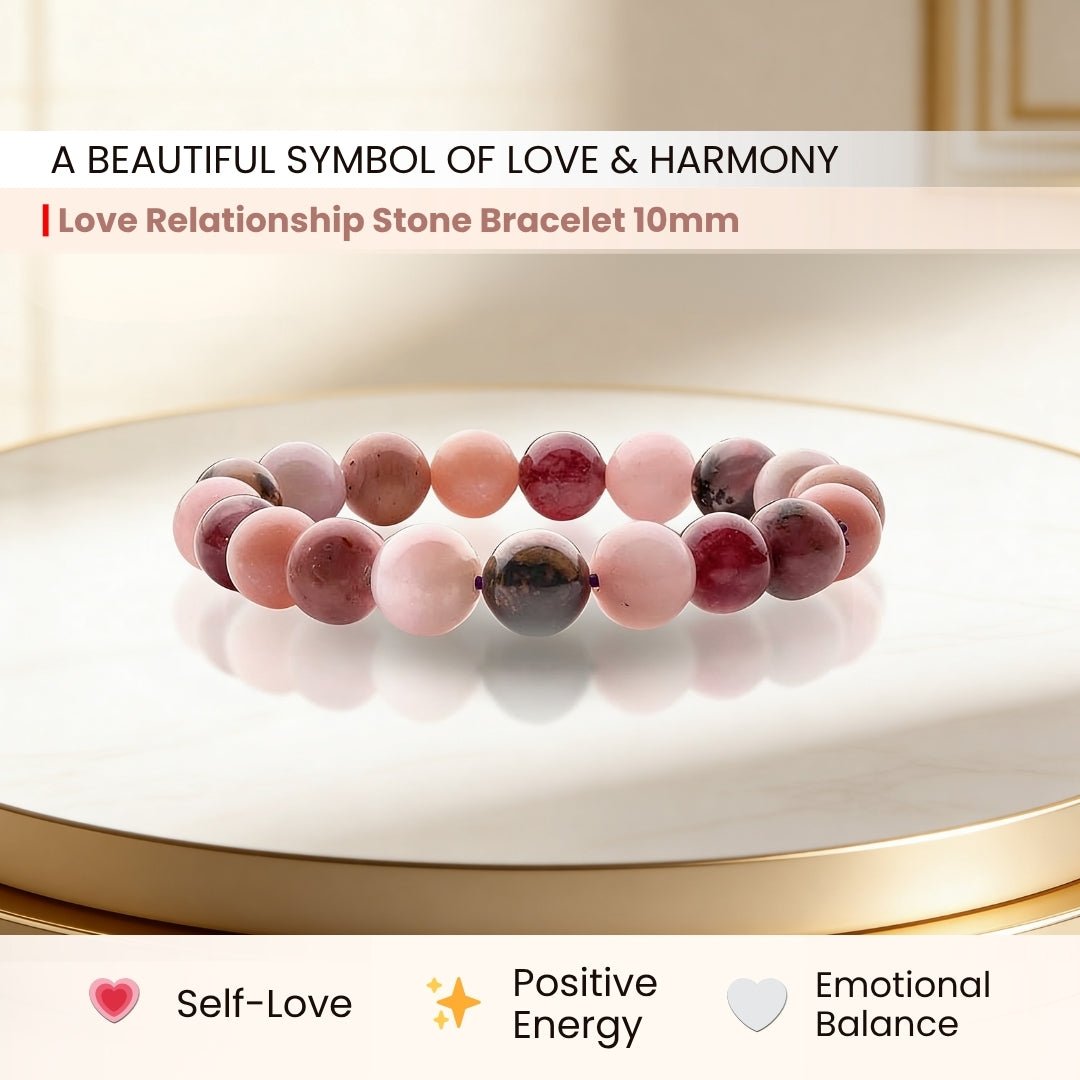 Love Relationship Stone Bracelet for Men, Women - plusvalueindia