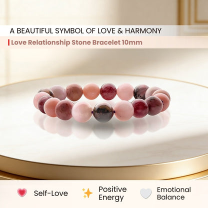 Love Relationship Stone Bracelet for Men, Women - plusvalueindia