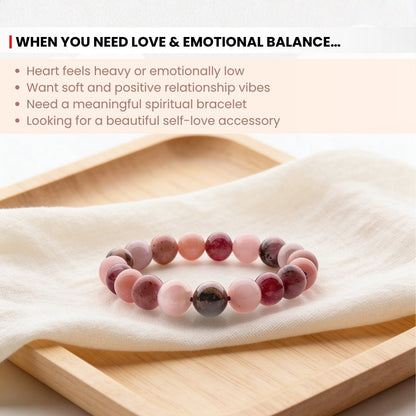 Love Relationship Stone Bracelet for Men, Women - plusvalueindia