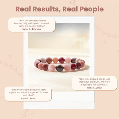 Love Relationship Stone Bracelet for Men, Women - plusvalueindia