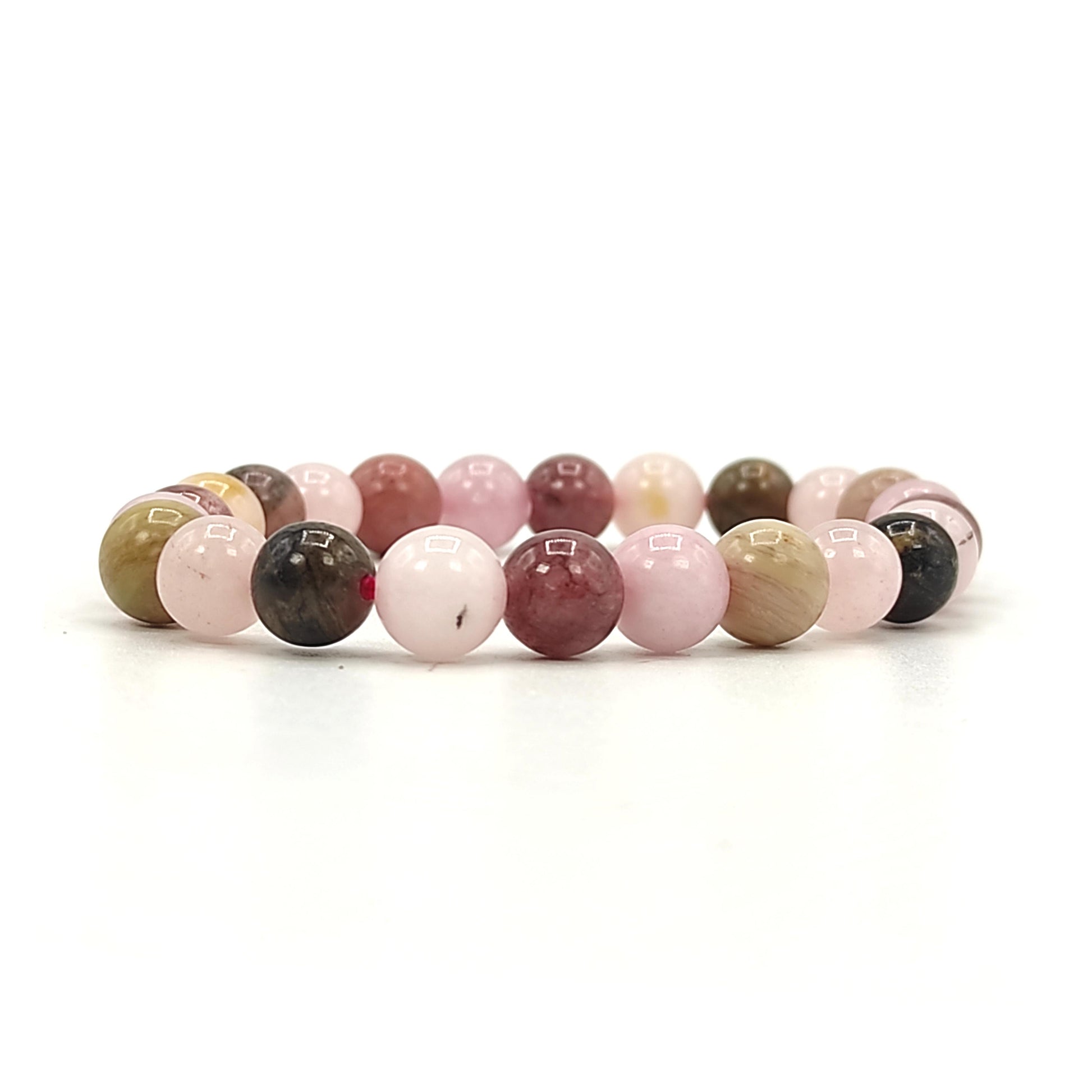love relationship stone bracelet 8mm crystal reiki healing