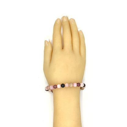 love relationship stone bracelet 8mm healing crystal reiki