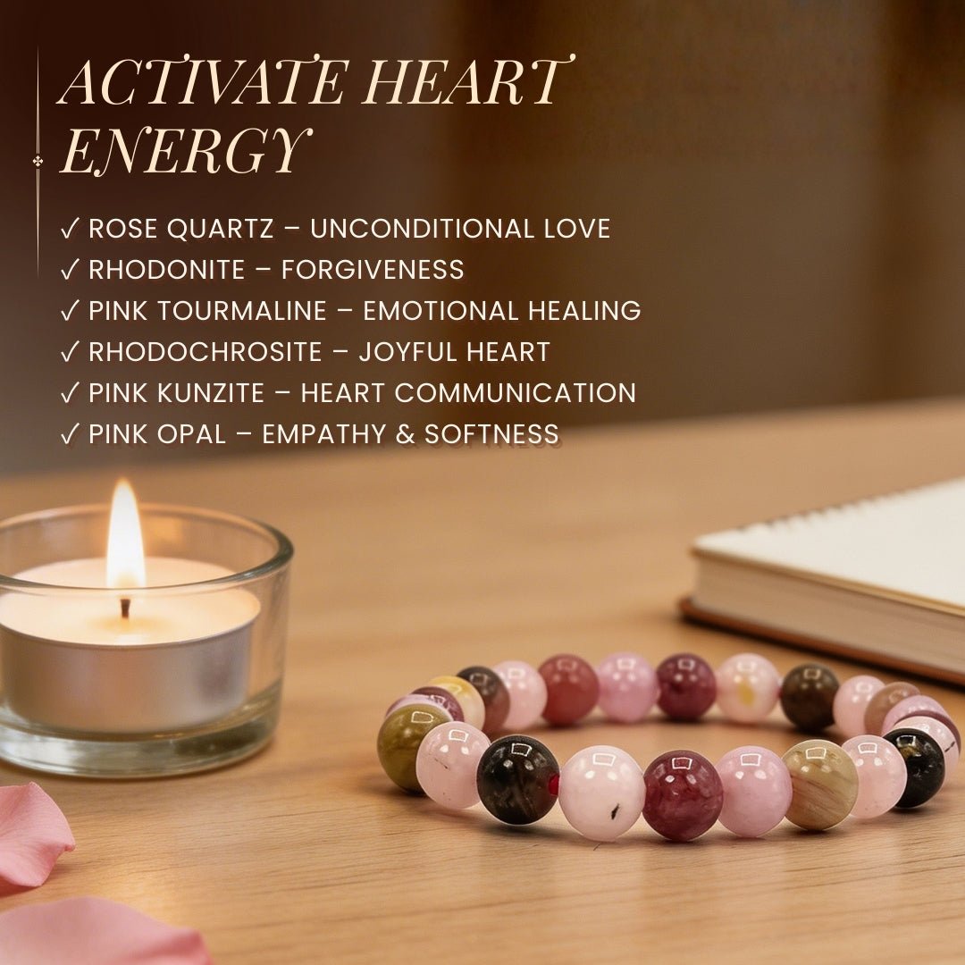 Love Relationship Stone Bracelet for Men, Women - plusvalueindia