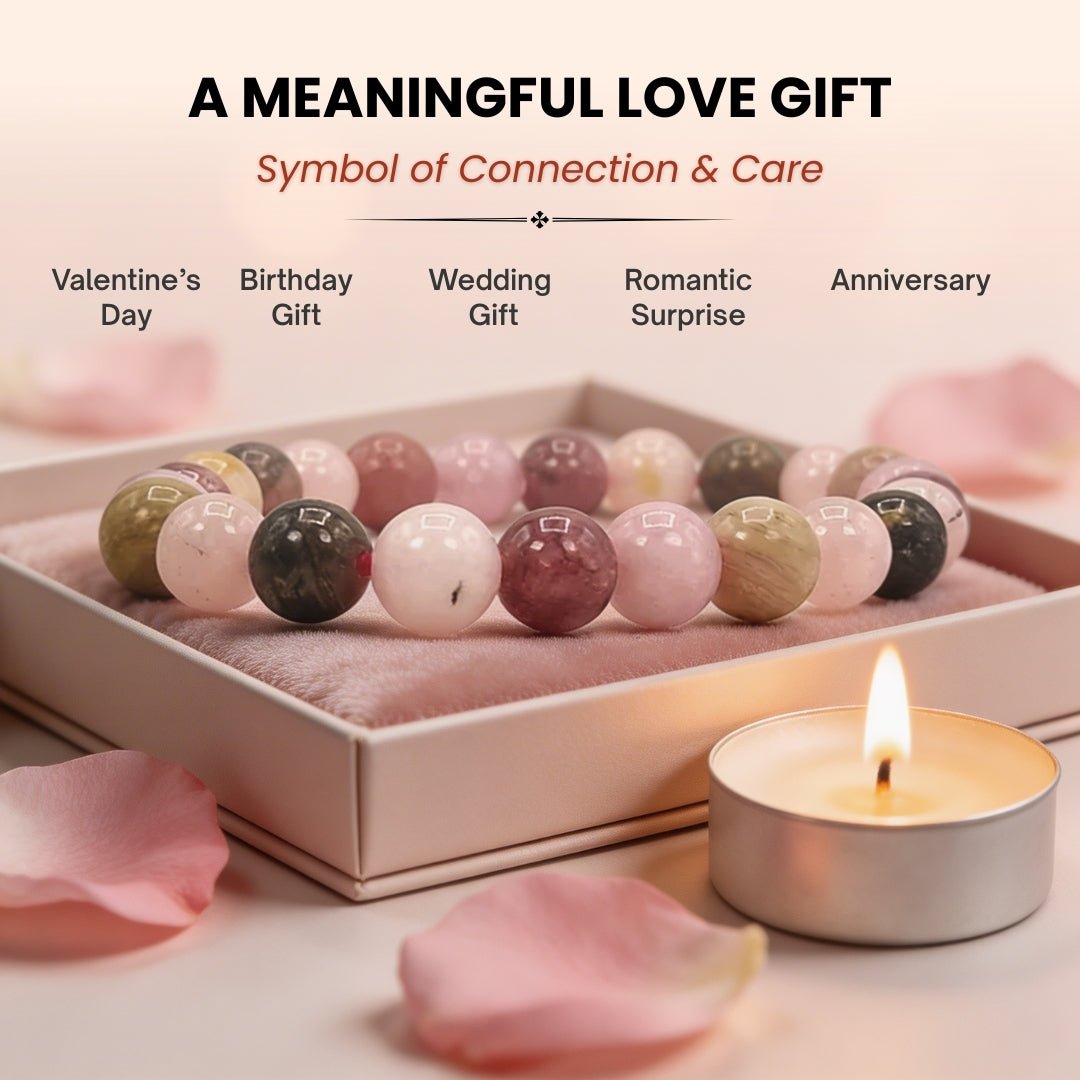 Love Relationship Stone Bracelet for Men, Women - plusvalueindia