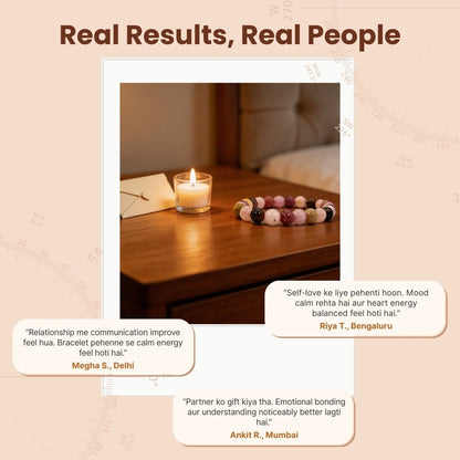 Love Relationship Stone Bracelet for Men, Women - plusvalueindia