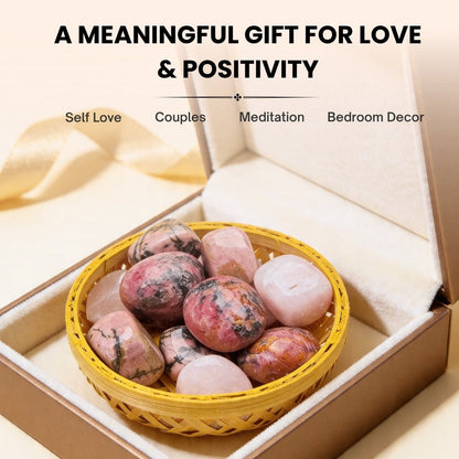 Love Relationship Tumbled Stone Pebble Crystal for Men, Women - Marriage Harmony - plusvalueindia
